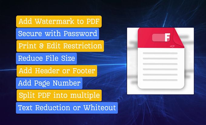 protect PDF with password and watermark
