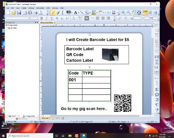 create barcode labels for your business