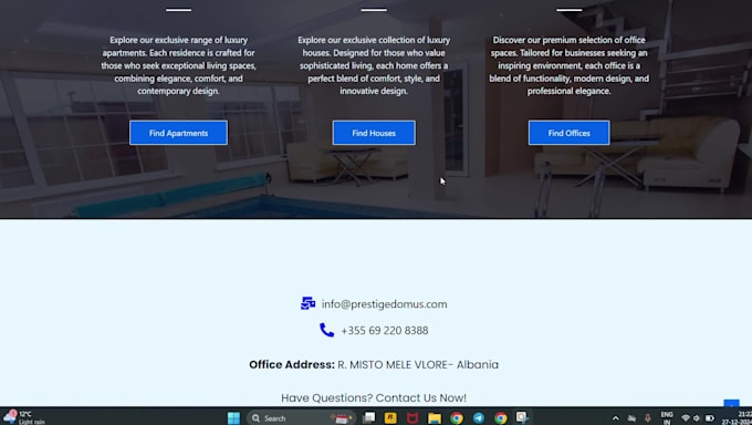 create a real estate website for you
