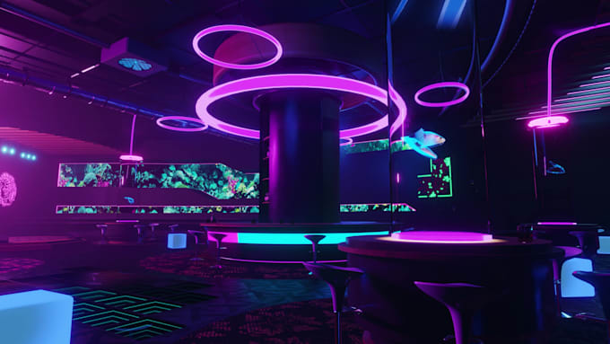 create a 3d animation loop for music videos or youtube