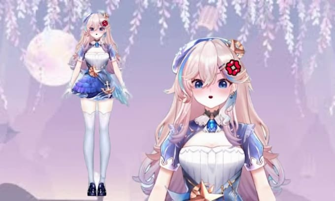 design and rig pro live2d vtuber model for vtuber studio prprlive high quality