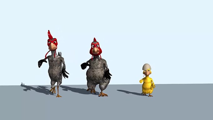create 3d stylish characters animation video for you with blender