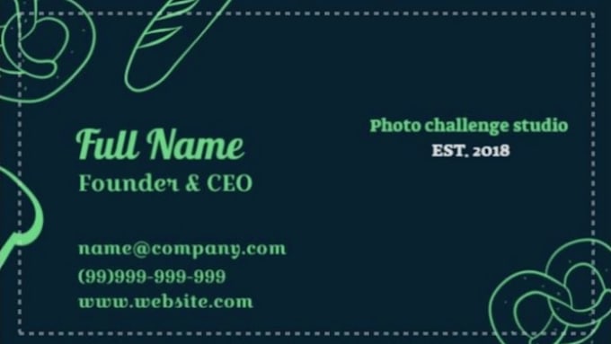 do modern simple business card design for you