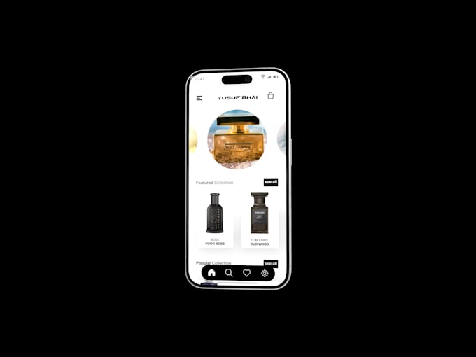 design perfume store app