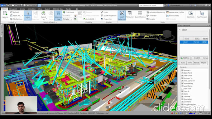 create bim clash reports and steel detailing