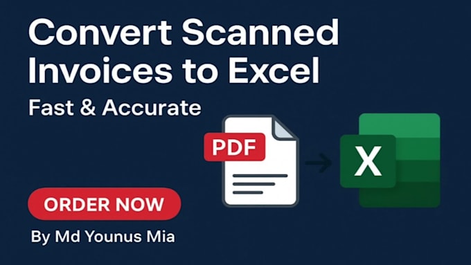 convert scanned invoices to excel
