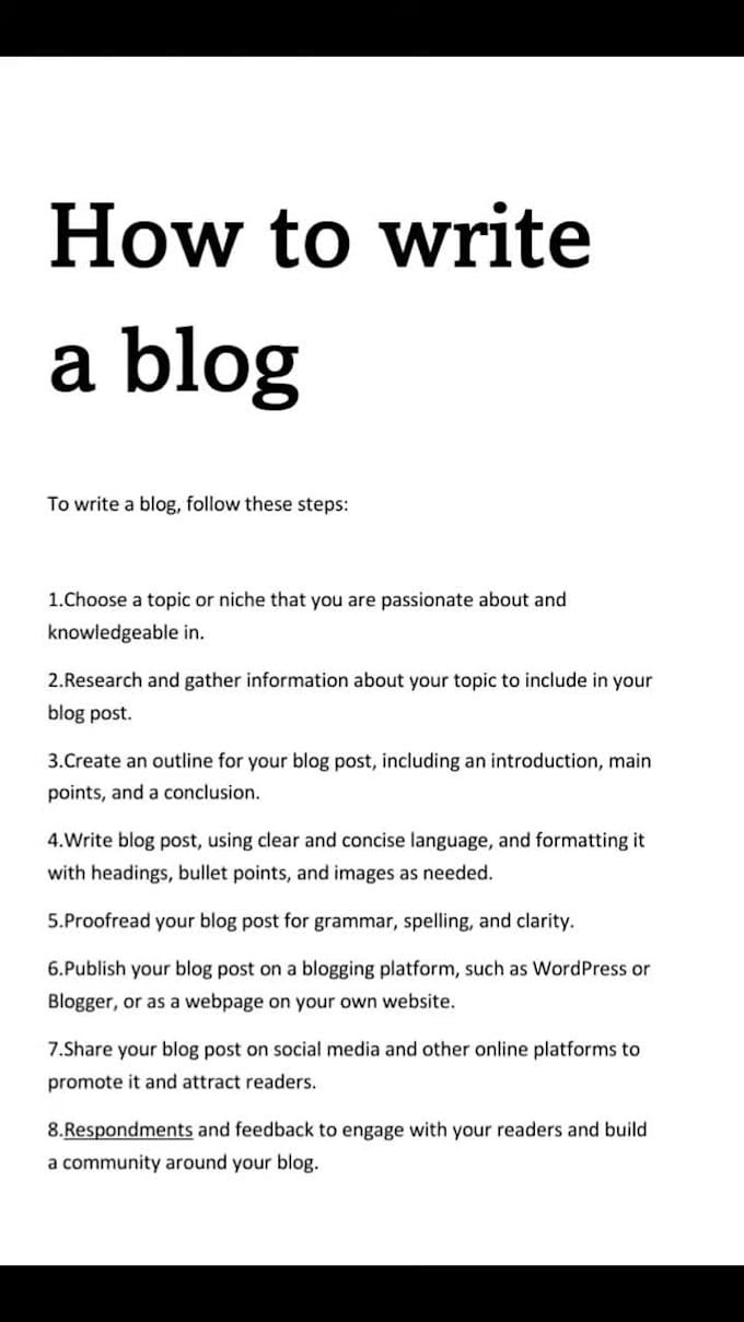 write a finance,business or tech blog or article