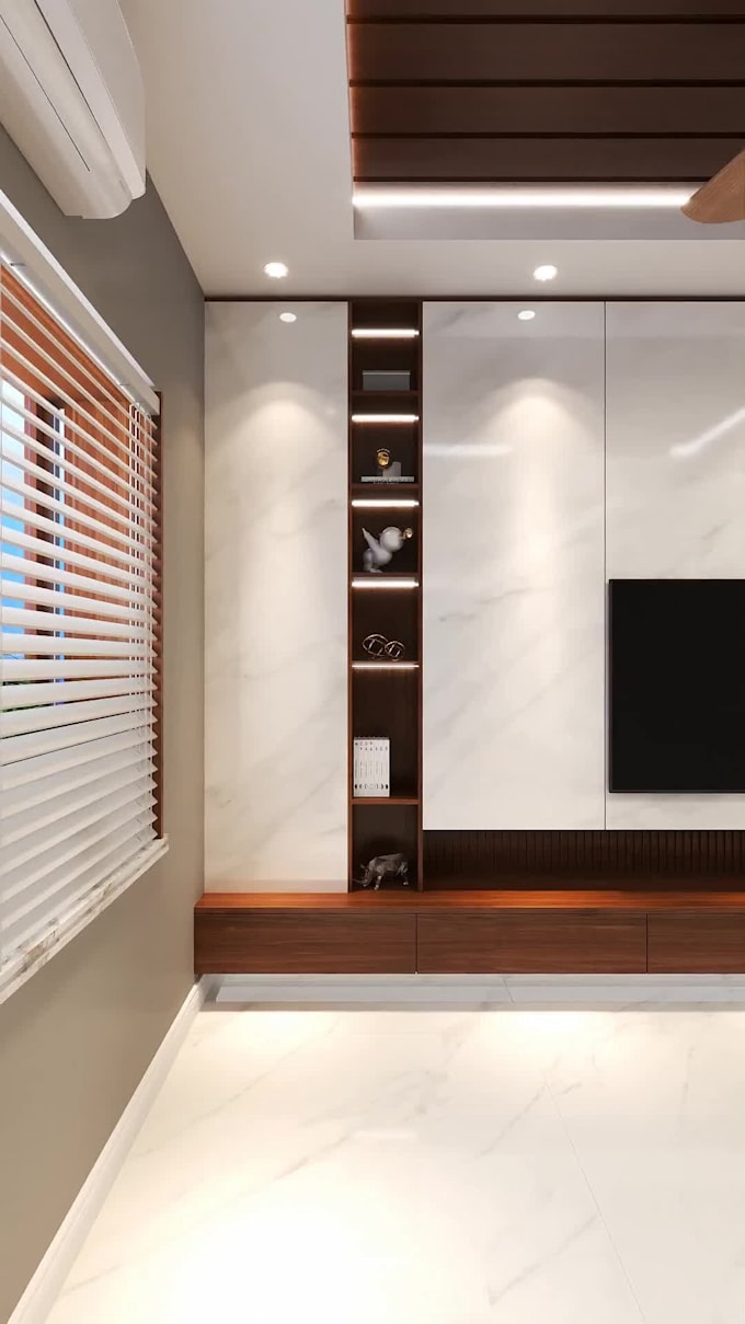 design realistic living and dining area
