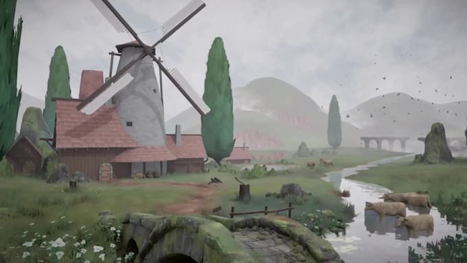 Create stylized 3d game environment and level design in unreal engine ...