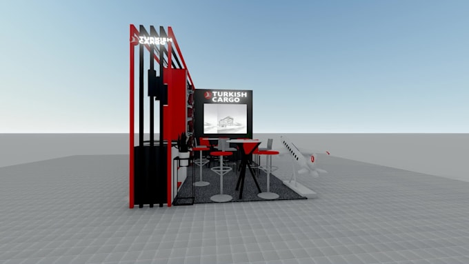 3d exhibition booth, stand, and exhibition booth backdrop