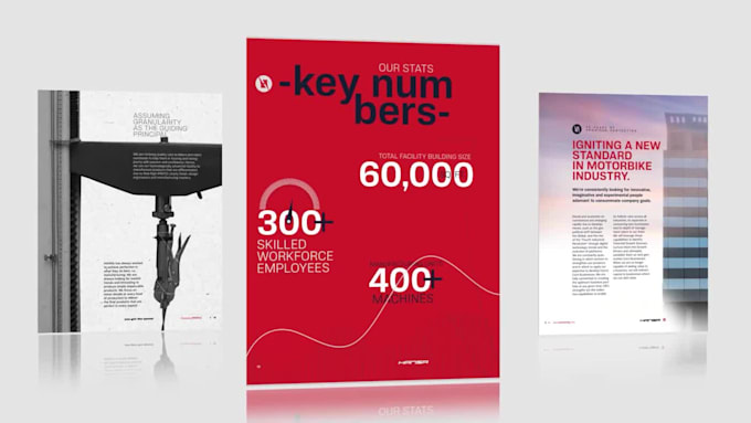 design professional company profile and editorial brochure layout