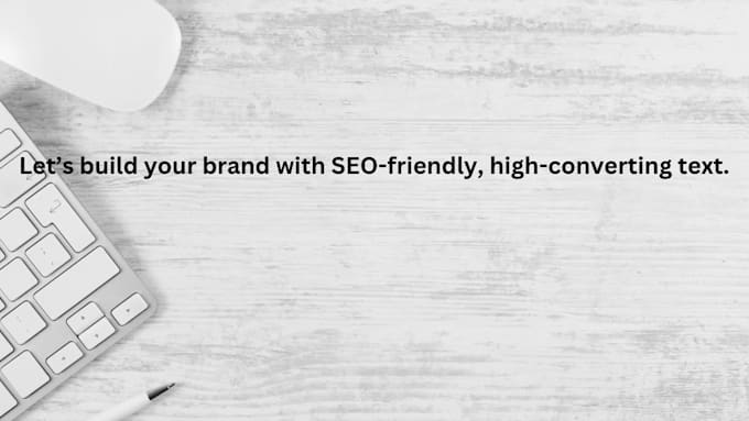 write professional website content for your homepage and about page