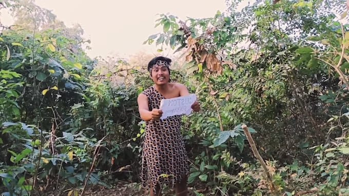 create a unique birthday message video with a jungle theme