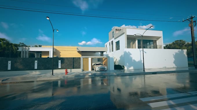 cinematic 3d archviz rendering
