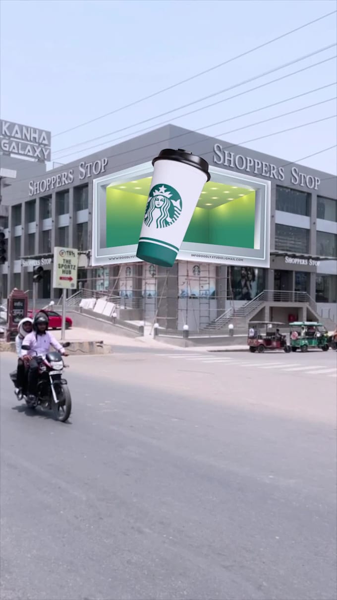create digital 3d billboard for your brand