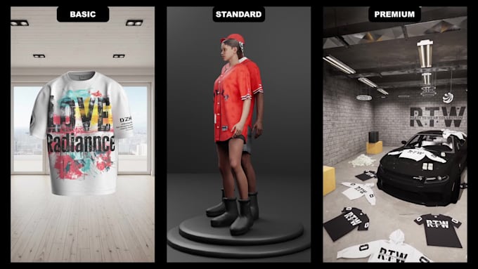 create 3d clothing animations for your brand