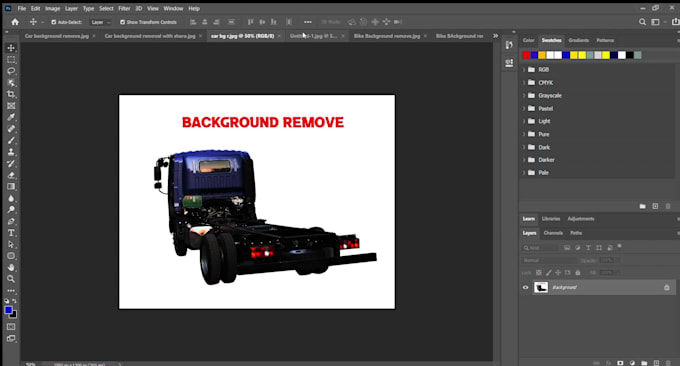 car photo editing replace background remove creating shadows