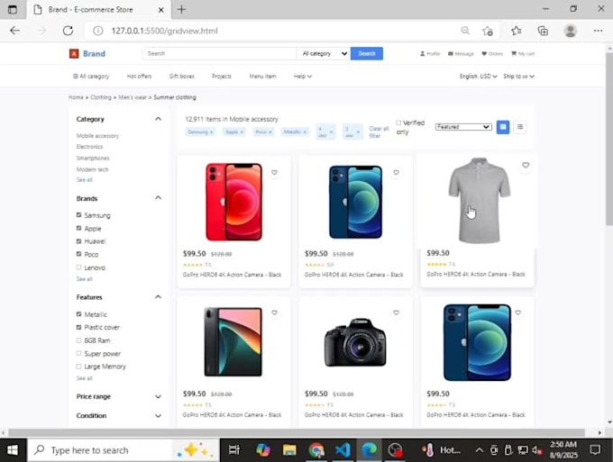 build custom responsive website front end or landing page
