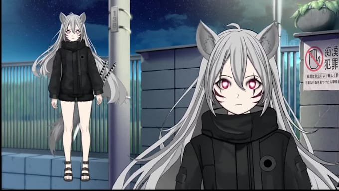 draw and rig live2d vtuber model, vtuber rigging, vtuber commission ,anime style