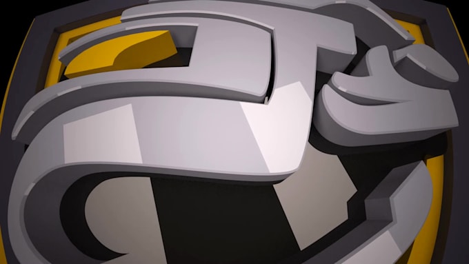 create 3d logo animation for youtube channel