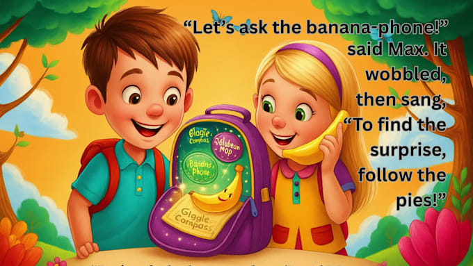 create magical and engaging childrens book illustrations and book cover page