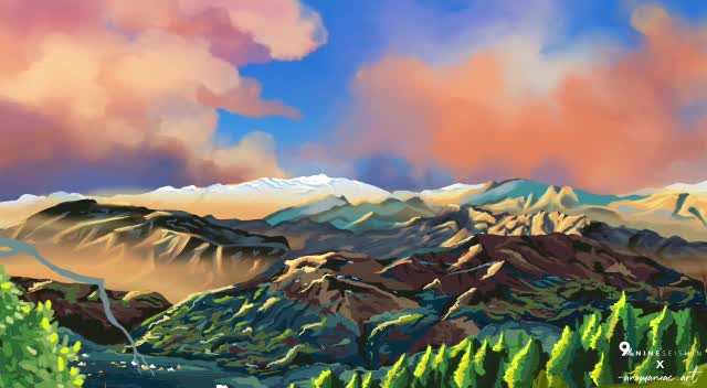 make any city scene and landscape art
