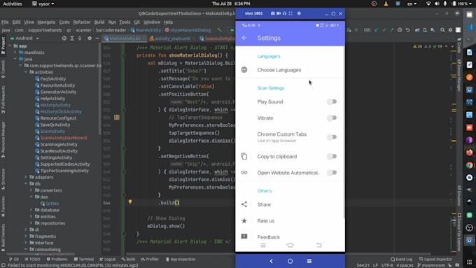 be your android app developer for android application development java kotlin