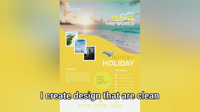 design professional flyer brochure creative corporate level