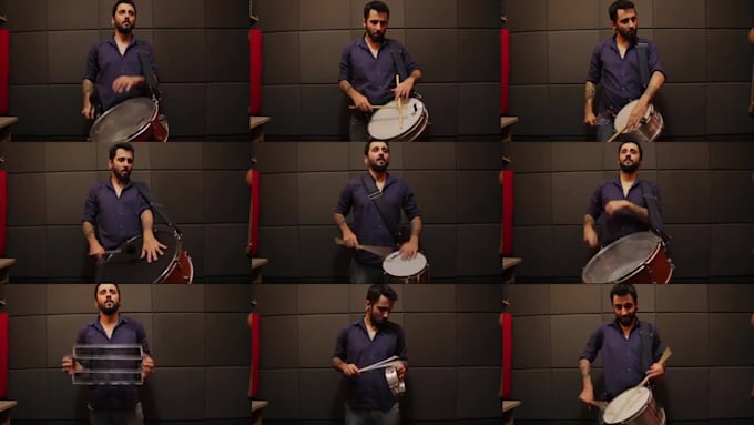 record brazilian percussion and vibraphone