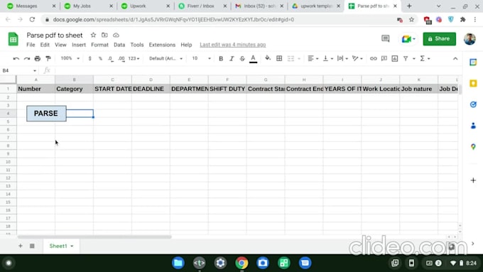 scrape, parse web data with python, google apps script