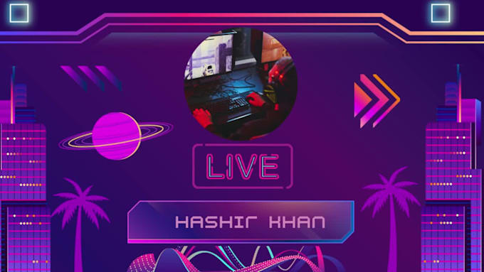 creat thumbnail for live streamers intro