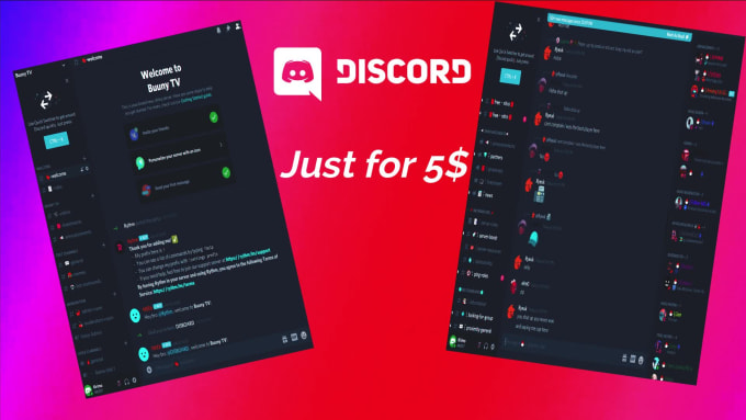 make a gaming or streamer discord server within 24 hours