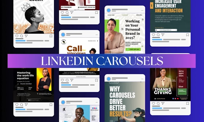Design linkedin carousels, covers, posters for your brand by Content ...