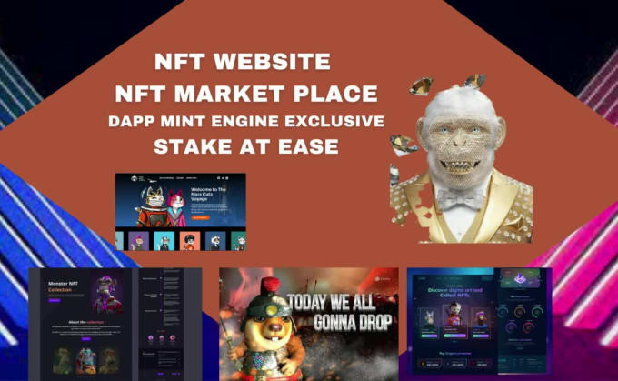 Build nft marketplace, nft minting, nft staking, nft website with ...