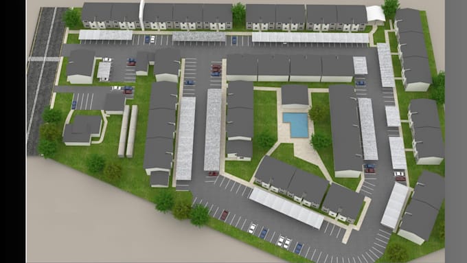 do 3d exterior model and rendering