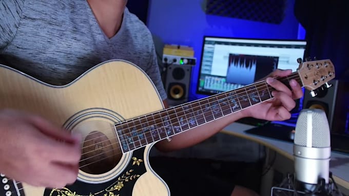 compose and record professional acoustic guitar for your song