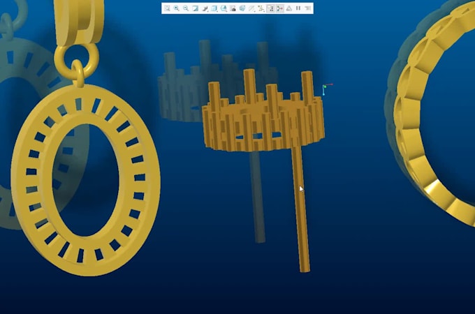 do jewelry cad modeling and rendering