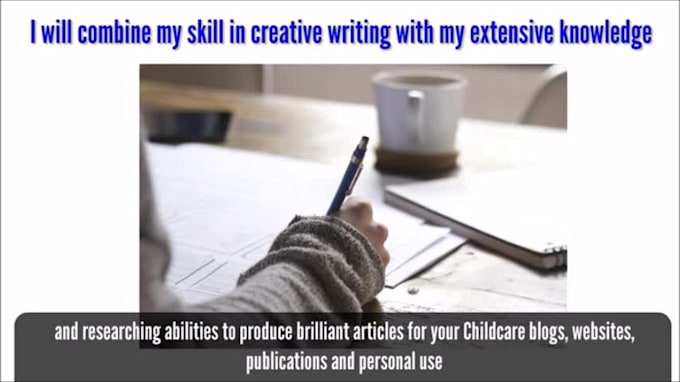write original content articles about Children or Childcare