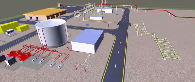 design piping 3d model and 2d layouts
