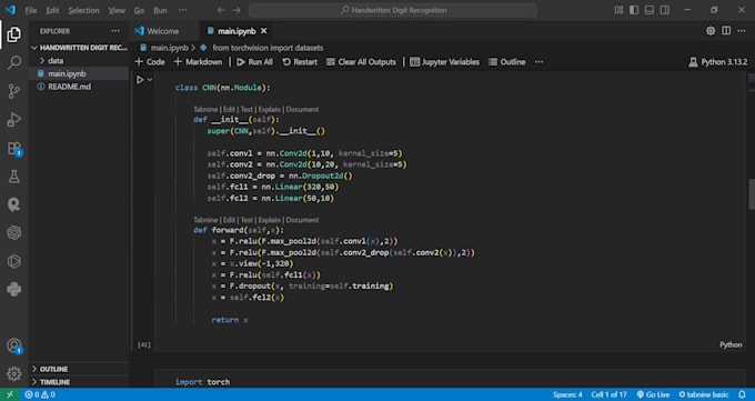 do python,machine learning and deep learning projects