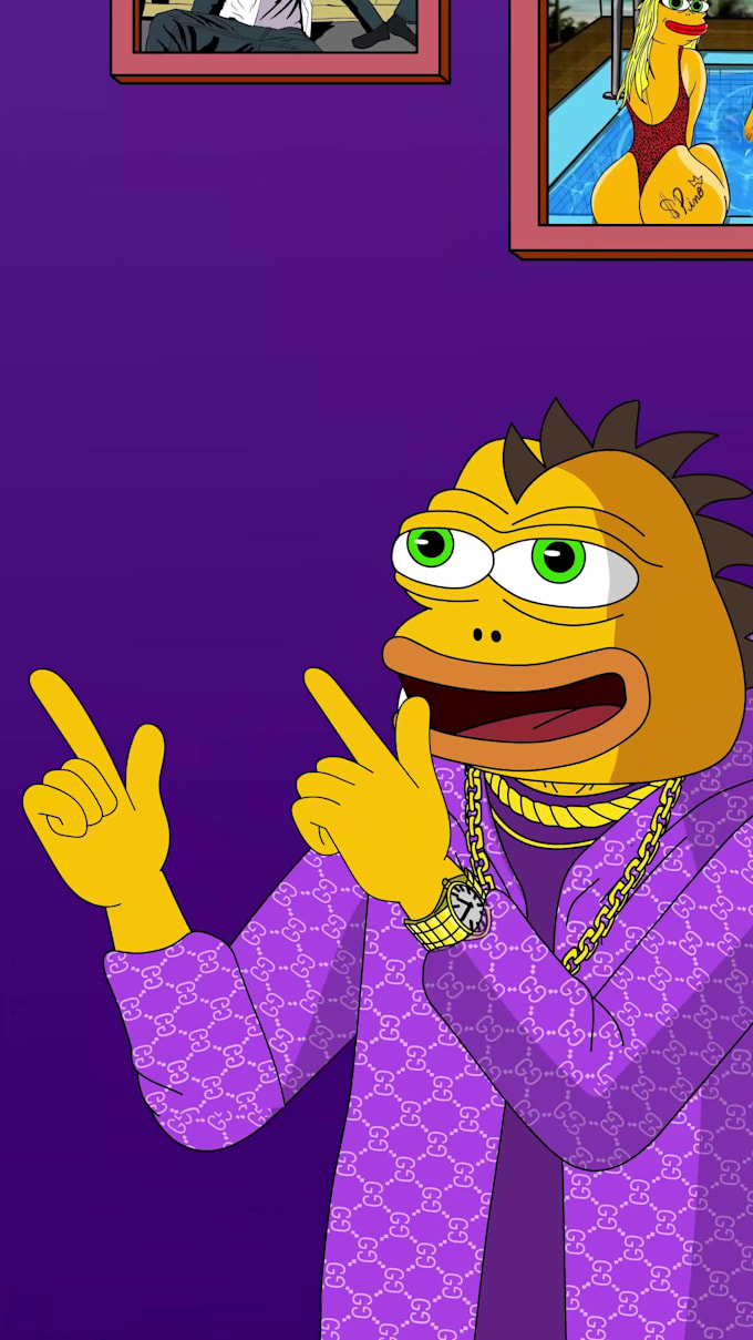 Do 2d memecoin animation video, crypto animation,solana memecoin video,  meme art by Dream_scapes2 | Fiverr