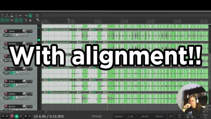edit and quantize your song tracks to the tempo