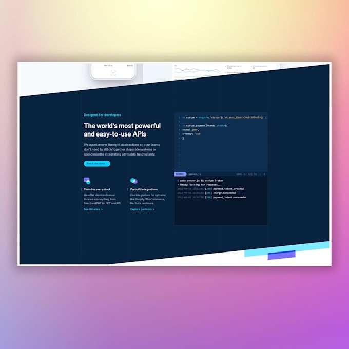 create a scrolling mockup of your website