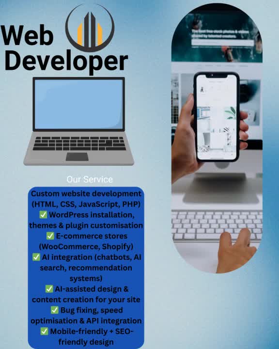 build and optimise a professional website with SEO