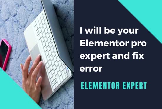 be your elementor pro expert and do elementor fix, elementor website