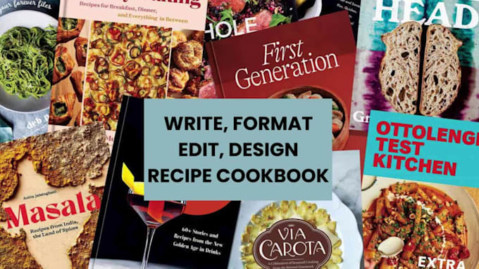 write format edit design recipe cookbook formatting cookbook bookcovers amazon