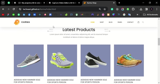 build ecommerce website with python django backend