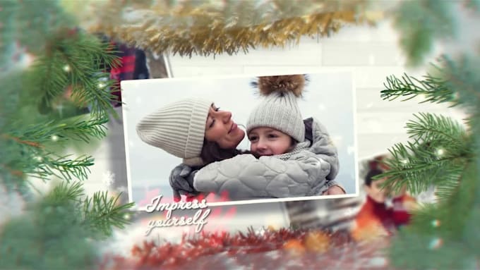 create a lovely christmas family album video