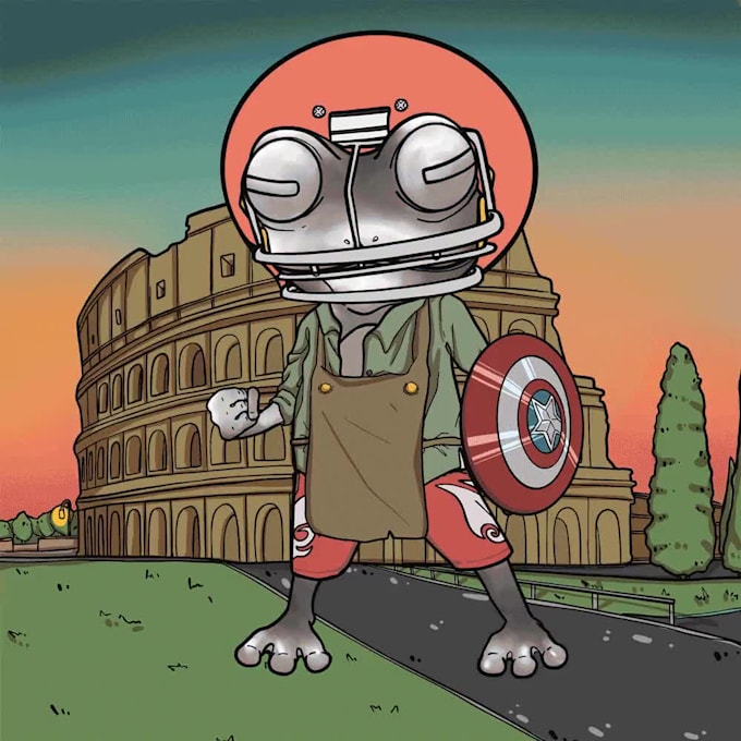 create mascot or character nfts and crypto arts