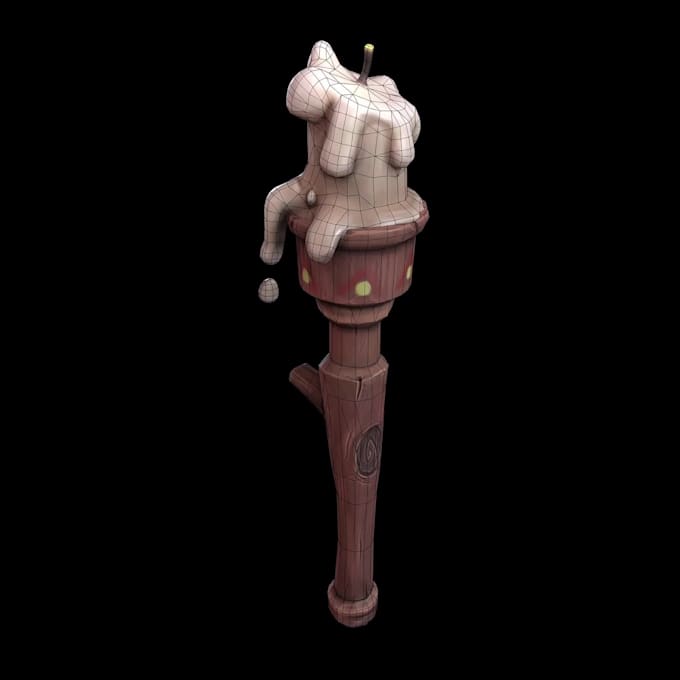 3d model and texture stylized assets